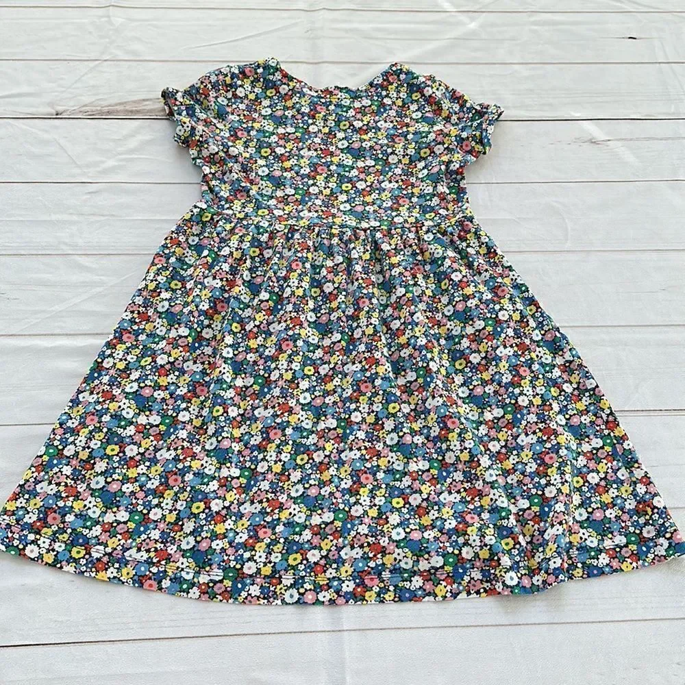 Mini Boden Elizabethan Blue Flowerpatch  Dress